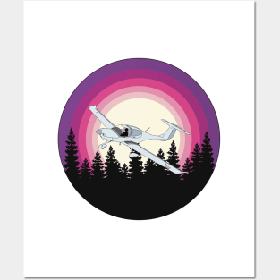 Diamond DA40 Forest Sunrise Posters and Art